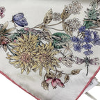 Dior Kept Star 70 Silk Scarf Floral Pattern Multicolor — view 8