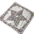 Dior Kept Star 70 Silk Scarf Floral Pattern Multicolor — view 3