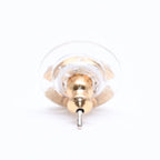 Chanel Earrings CC Logo Rhinestone Gold Multicolor 03 — view 6