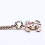 Chanel Necklace Gold Multicolor Rhinestone 04 — view 5