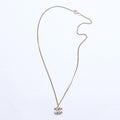 Chanel Necklace CC Logo Rhinestone 04 Multicolor Gold