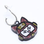 Chanel Earrings Robot Cat Pink Yellow Glitter 17 — view 3