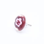 Chanel CC Logo Earrings 04 Camellia Clear Resin — view 2