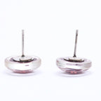 Chanel CC Logo Earrings 04 Camellia Clear Resin — view 8
