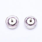 Chanel CC Logo Earrings 04 Camellia Clear Resin — view 7