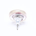 Chanel CC Logo Earrings 04 Camellia Clear Resin — view 6