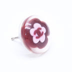 Chanel CC Logo Earrings 04 Camellia Clear Resin — view 3