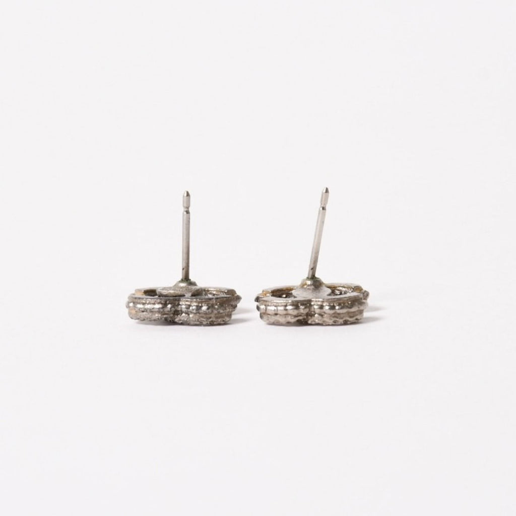 Chanel Earrings CC Logo Rhinestone Metal — view 5