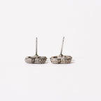 Chanel Earrings CC Logo Rhinestone Metal — view 5