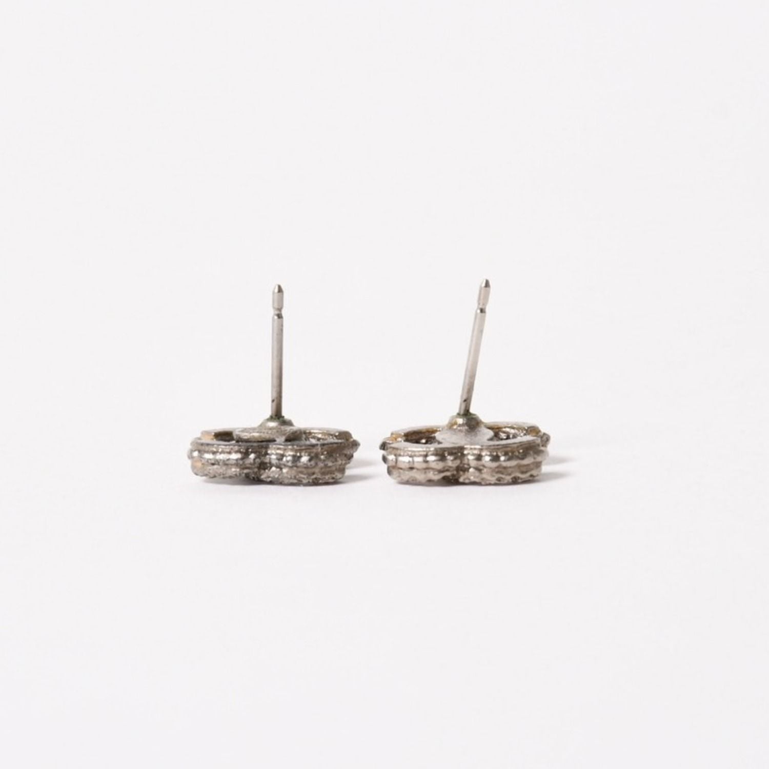 Chanel Earrings CC Logo Rhinestone Metal — view 5