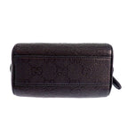 Gucci GG Embossed Mini Boston Bag Aaeem 2-Way Calfskin Black Gold — view 5