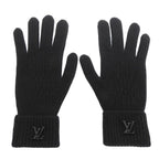 Louis Vuitton Gon LV Ahead Cashmere Gloves Black — view 3