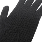 Louis Vuitton Gon LV Ahead Cashmere Gloves Black — view 6