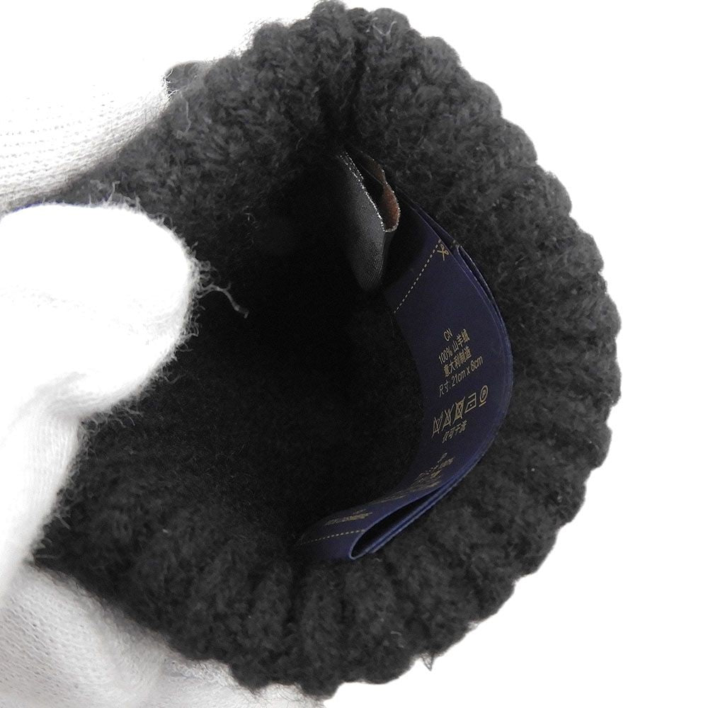 Louis Vuitton Gon LV Ahead Cashmere Gloves Black — view 7