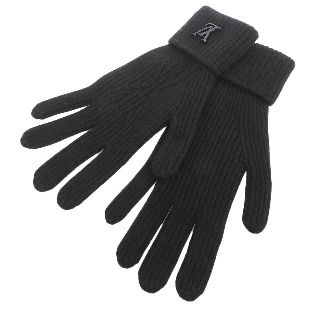 Louis Vuitton Gon LV Ahead Cashmere Gloves Black — view 2