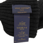Louis Vuitton Gon LV Ahead Cashmere Gloves Black — view 8