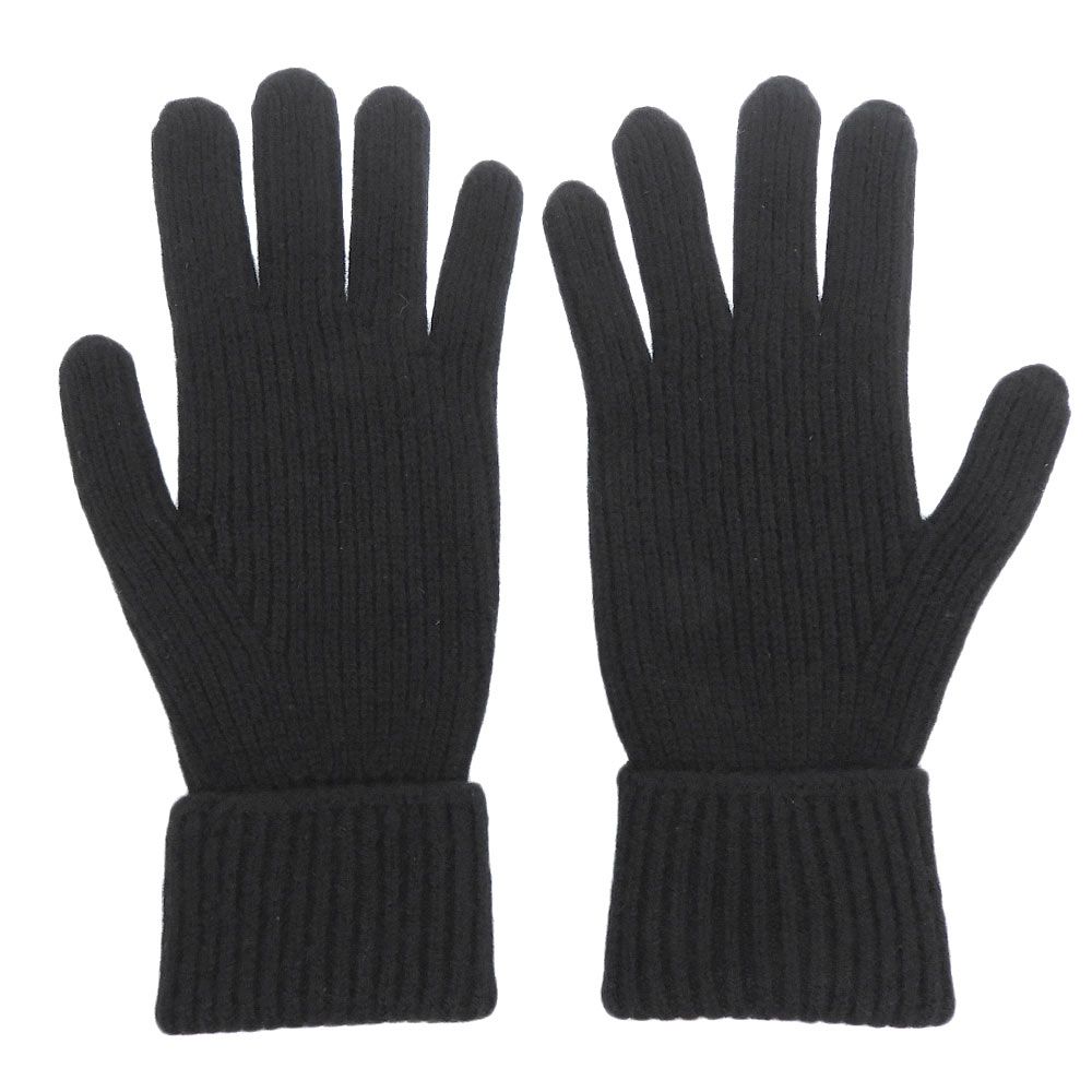 Louis Vuitton Gon LV Ahead Cashmere Gloves Black — view 4