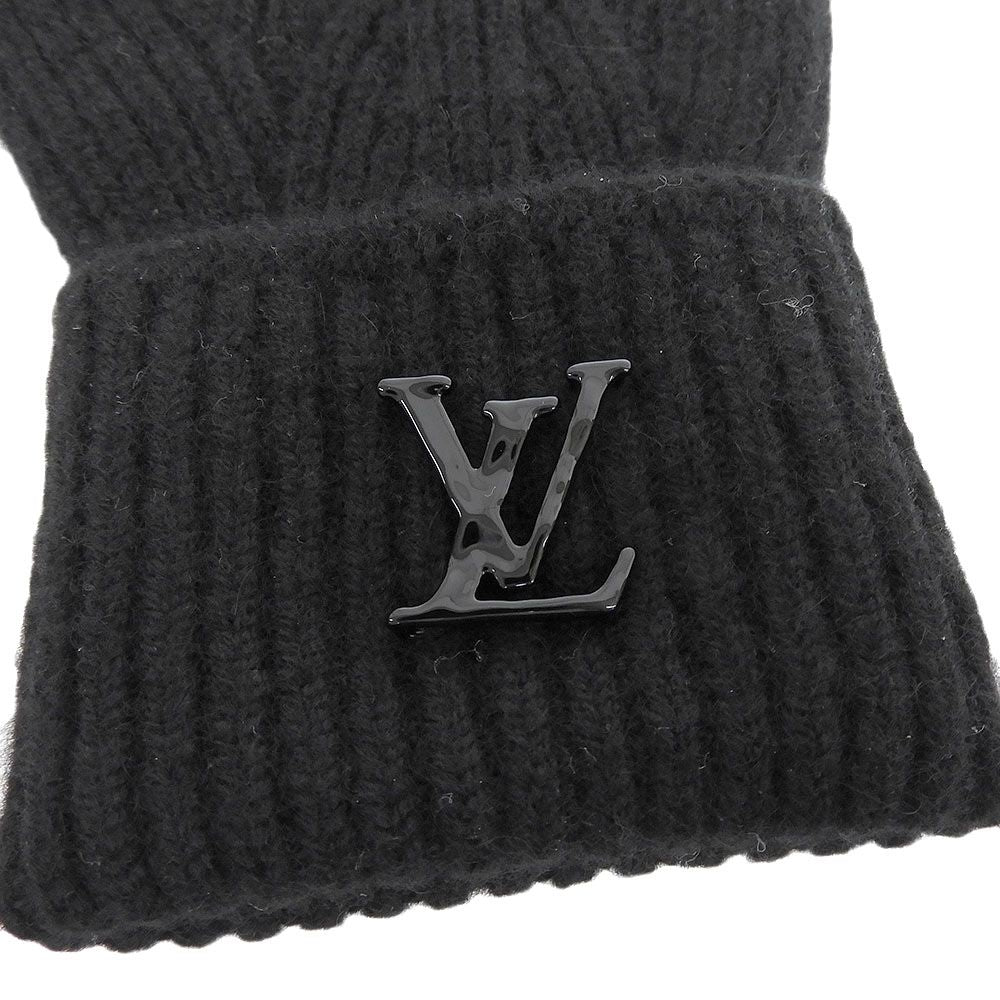Louis Vuitton Gon LV Ahead Cashmere Gloves Black — view 5