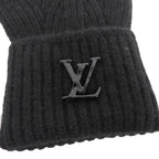 Louis Vuitton Gon LV Ahead Cashmere Gloves Black — view 5