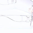 Dior Miss Ella Rimless Sunglasses Shield Gray Silver Eyewear — view 7