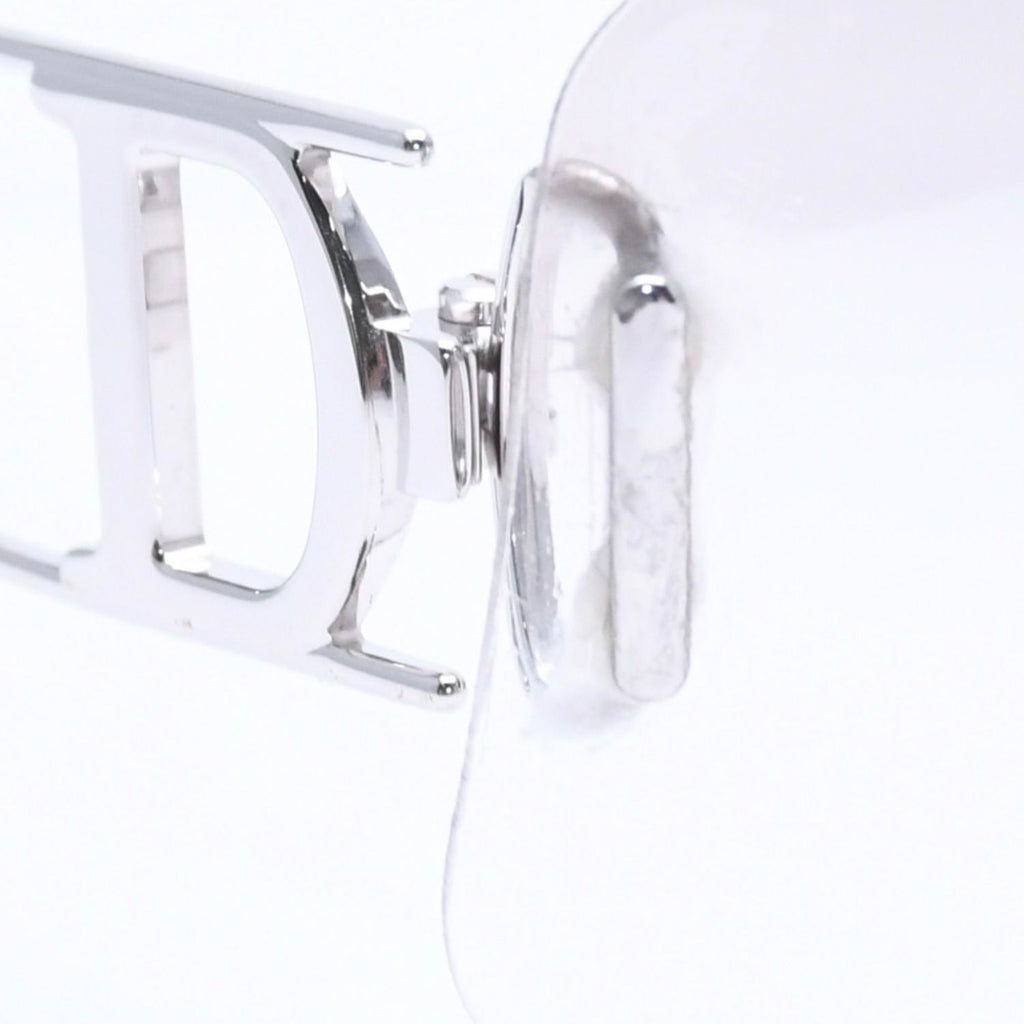Dior Miss Ella Rimless Sunglasses Shield Gray Silver Eyewear — view 8