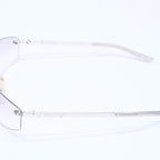 Dior Minipop Rimless Sunglasses Gray Silver Eyewear — view 5