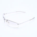 Dior Minipop Rimless Sunglasses Gray Silver Eyewear — view 2