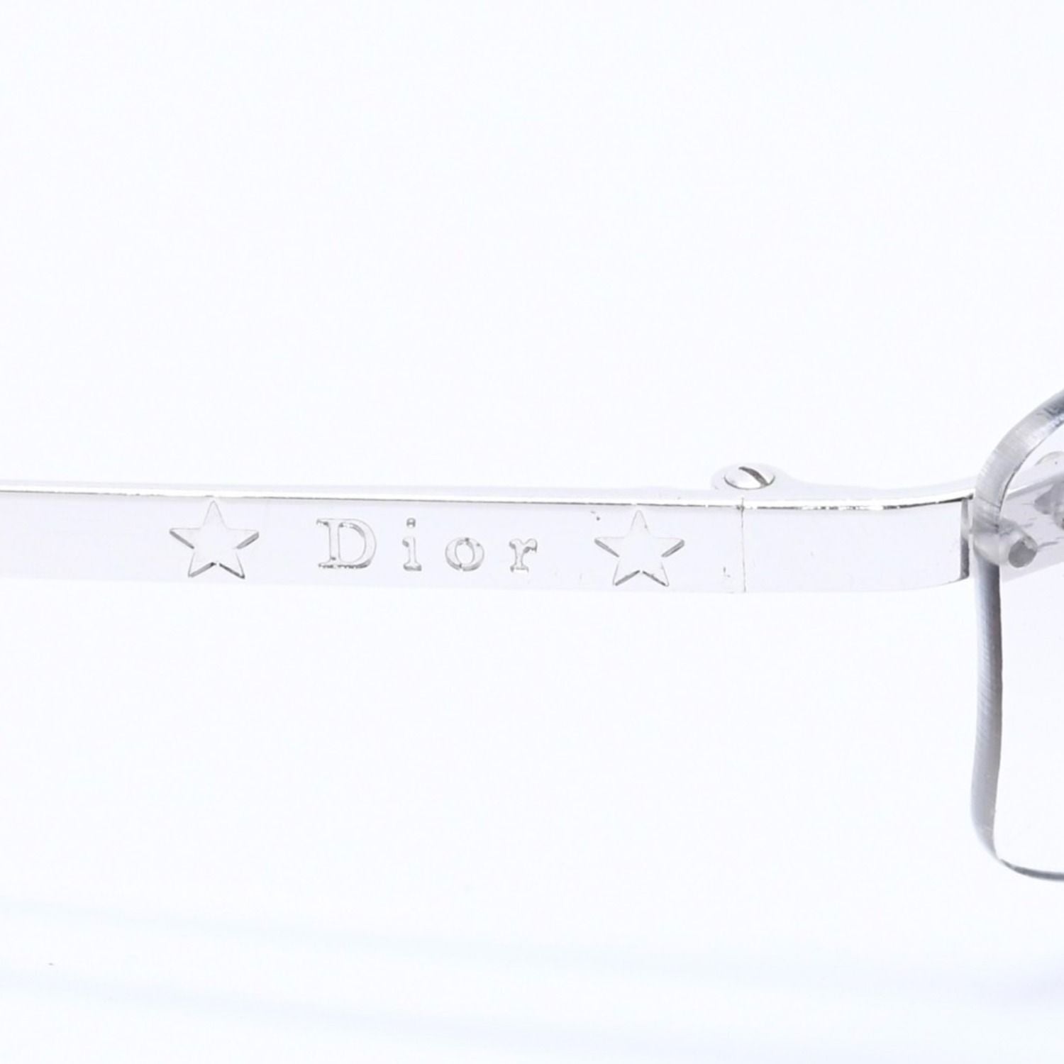 Dior Minipop Rimless Sunglasses Gray Silver Eyewear — view 7
