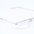 Dior Minipop Rimless Sunglasses Gray Silver Eyewear — view 3