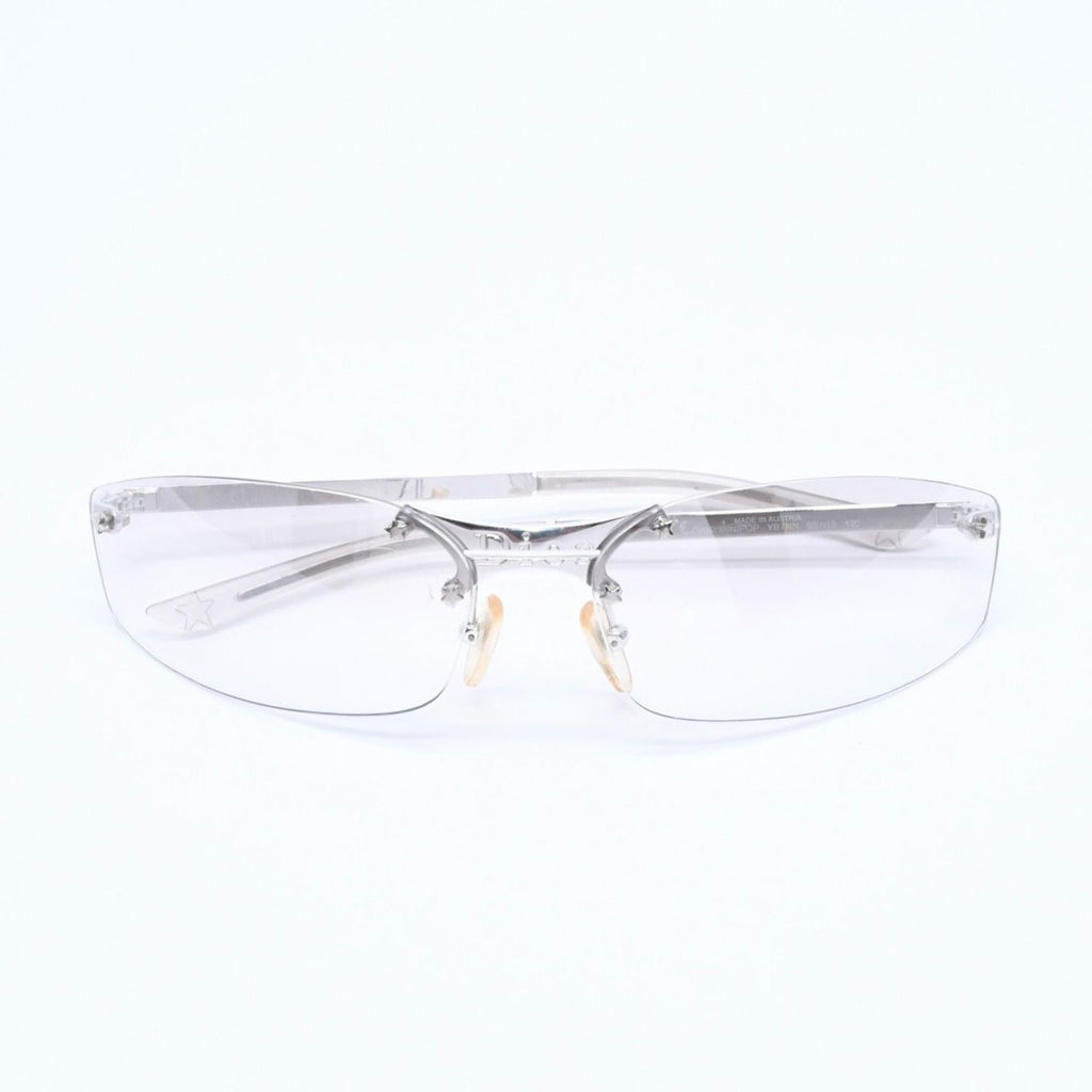 Dior Minipop Rimless Sunglasses Gray Silver Eyewear