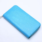 Louis Vuitton Zippy Wallet Epi Leather Silver Turquoise Blue — view 3