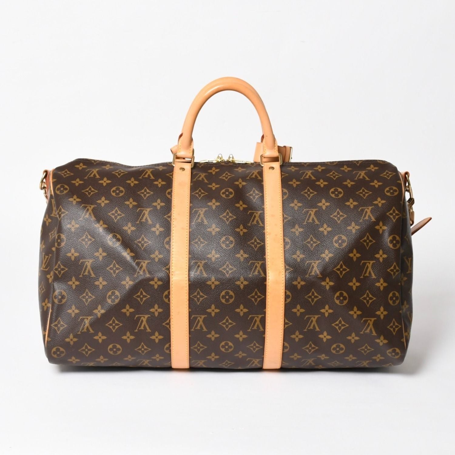 Louis Vuitton Keepall 50 Boston Bag Leather Monogram Gold — view 2