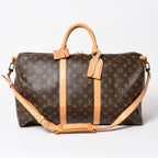Louis Vuitton Keepall 50 Boston Bag Leather Monogram Gold