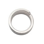 Hermes Italique Ring 50 Vintage 925 Sterling Silver Logo Black Simple Out of — view 5