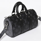 Louis Vuitton Shoulder Bag Keepall XS 2-Way Black Gray — view 3