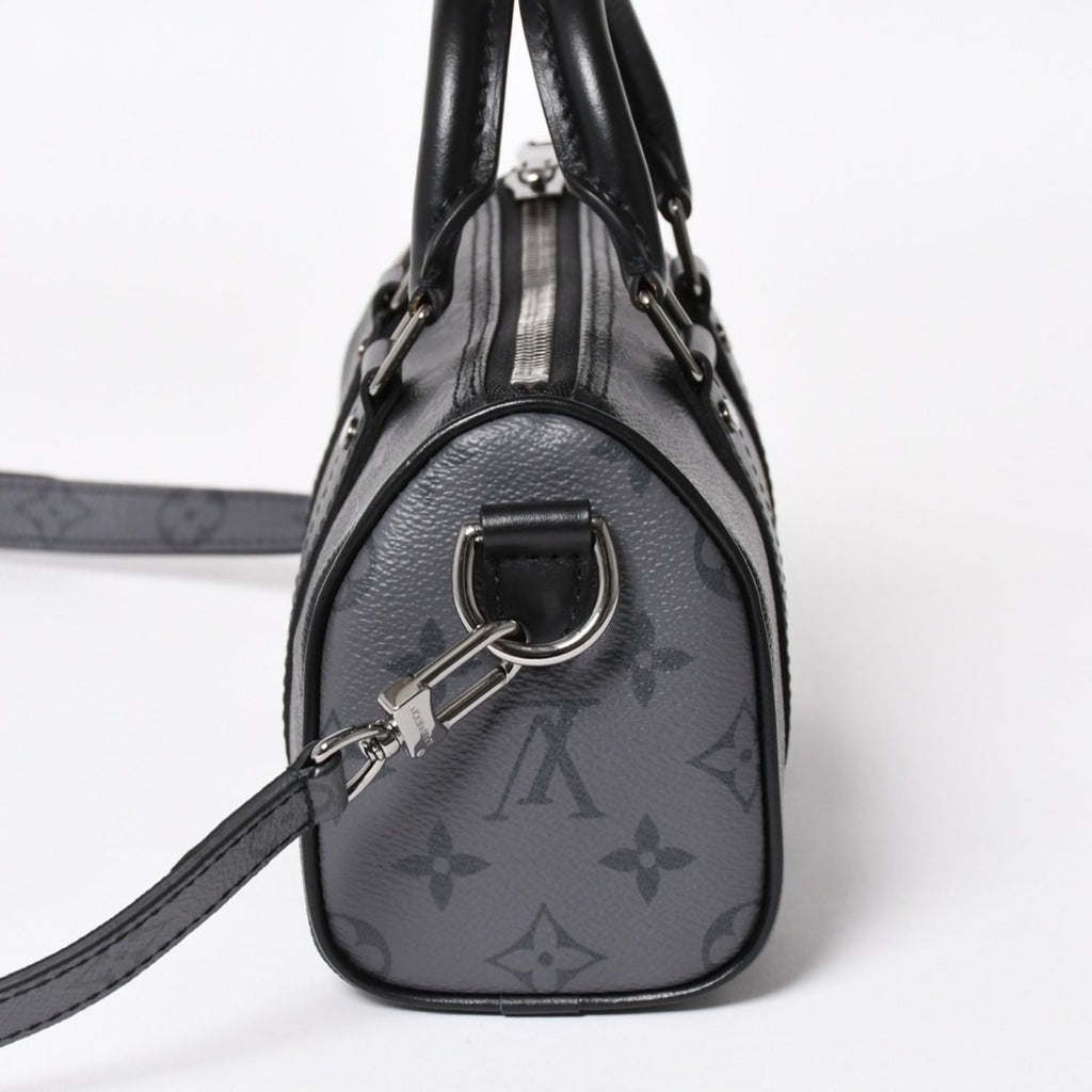 Louis Vuitton Shoulder Bag Keepall XS 2-Way Black Gray — view 4