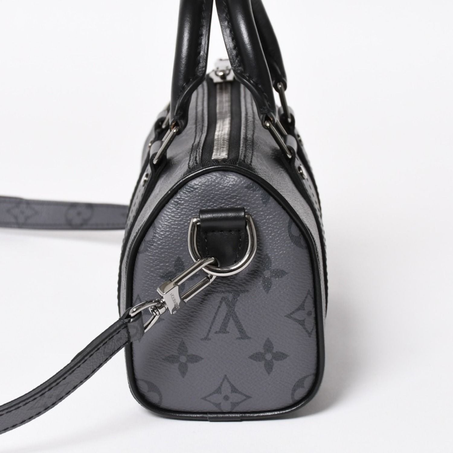 Louis Vuitton Shoulder Bag Keepall XS 2-Way Black Gray — view 4