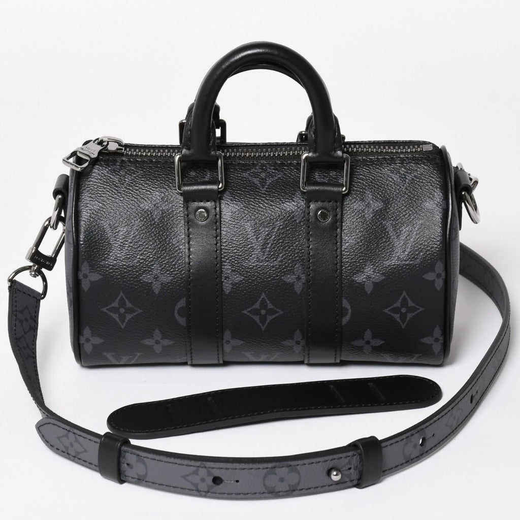 Louis Vuitton Shoulder Bag Keepall XS 2-Way Black Gray