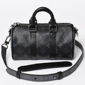 Louis Vuitton Shoulder Bag Keepall XS 2-Way Black Gray
