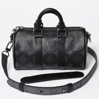 Louis Vuitton Shoulder Bag Keepall XS 2-Way Black Gray