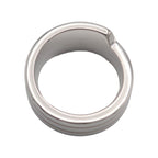 Hermes Italique Ring 53 Vintage 925 Sterling Silver Logo Black Simple Out of — view 5