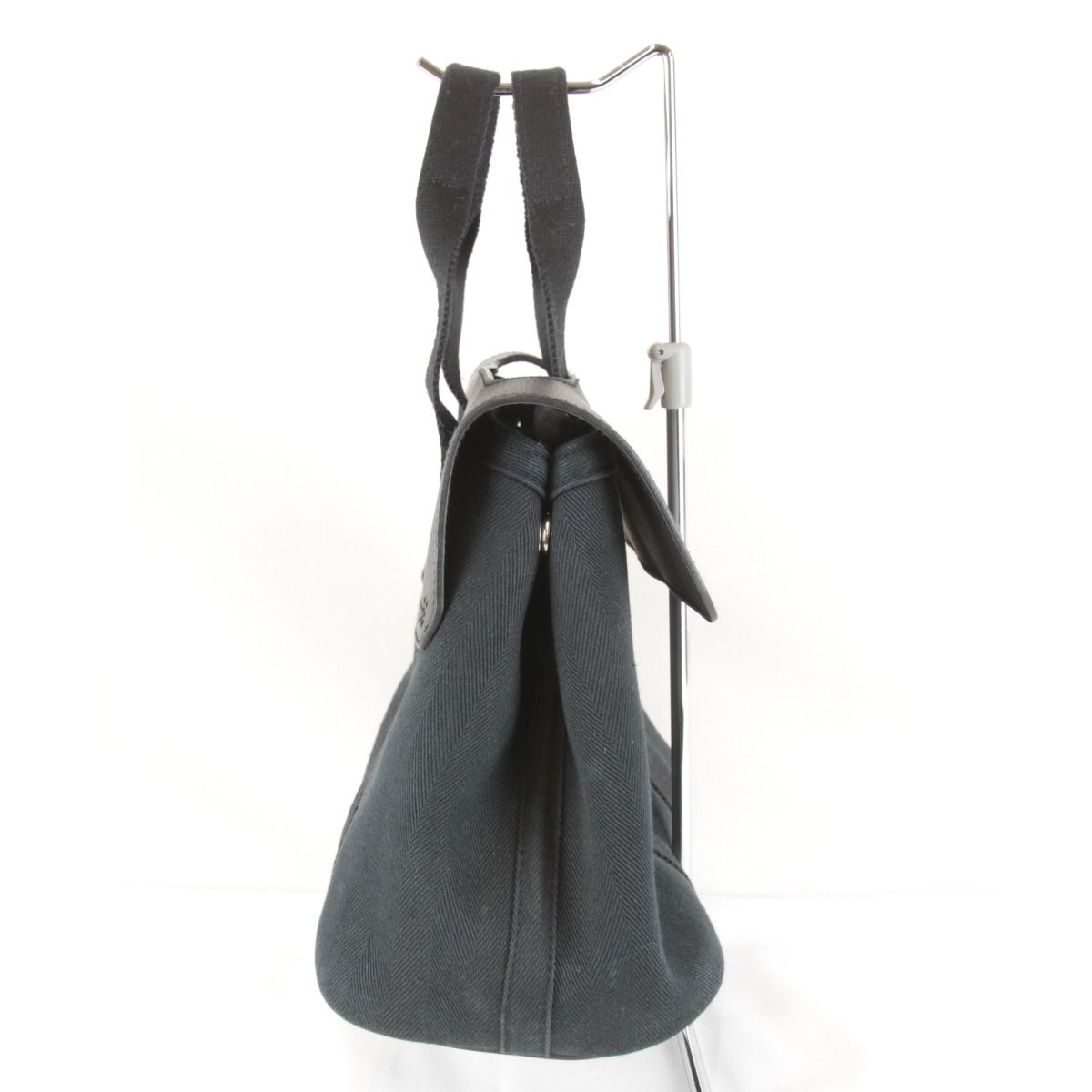 Hermes Valparaiso Handbag with PM Pouch Toille Blanc — view 4