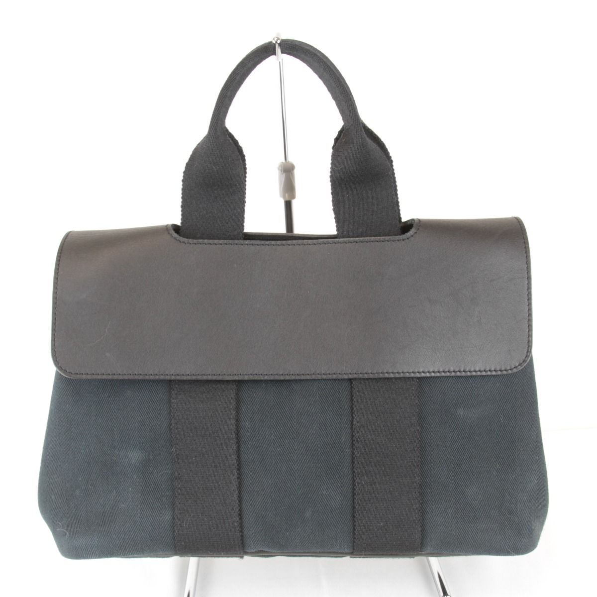 Hermes Valparaiso Handbag with PM Pouch Toille Blanc