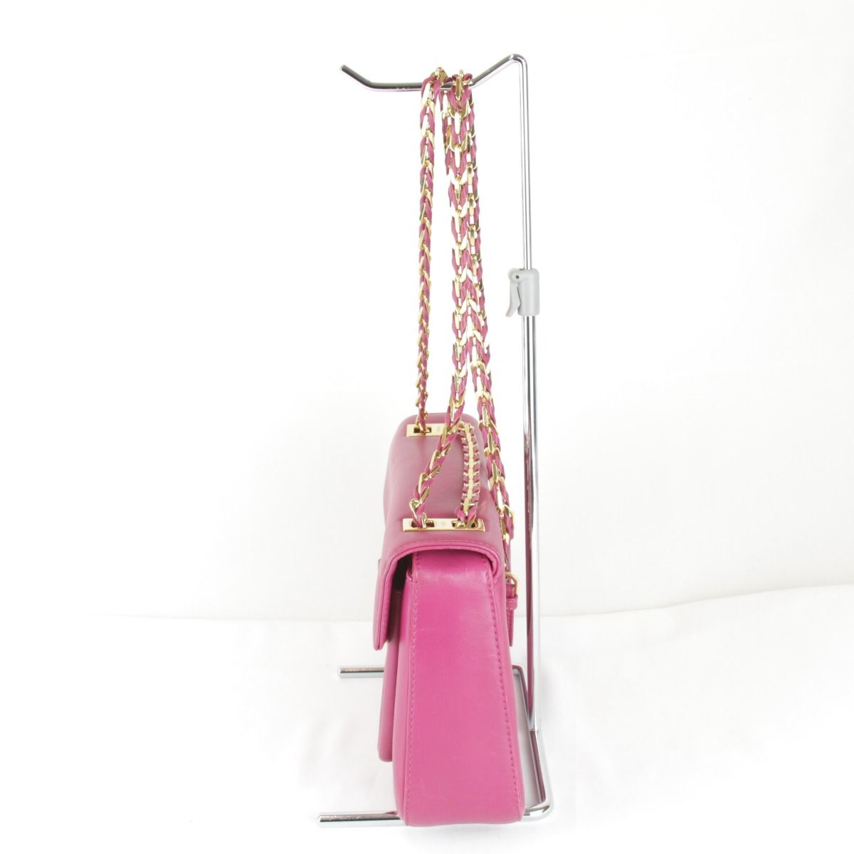Fendi Leather Chain Shoulder Bag — view 3