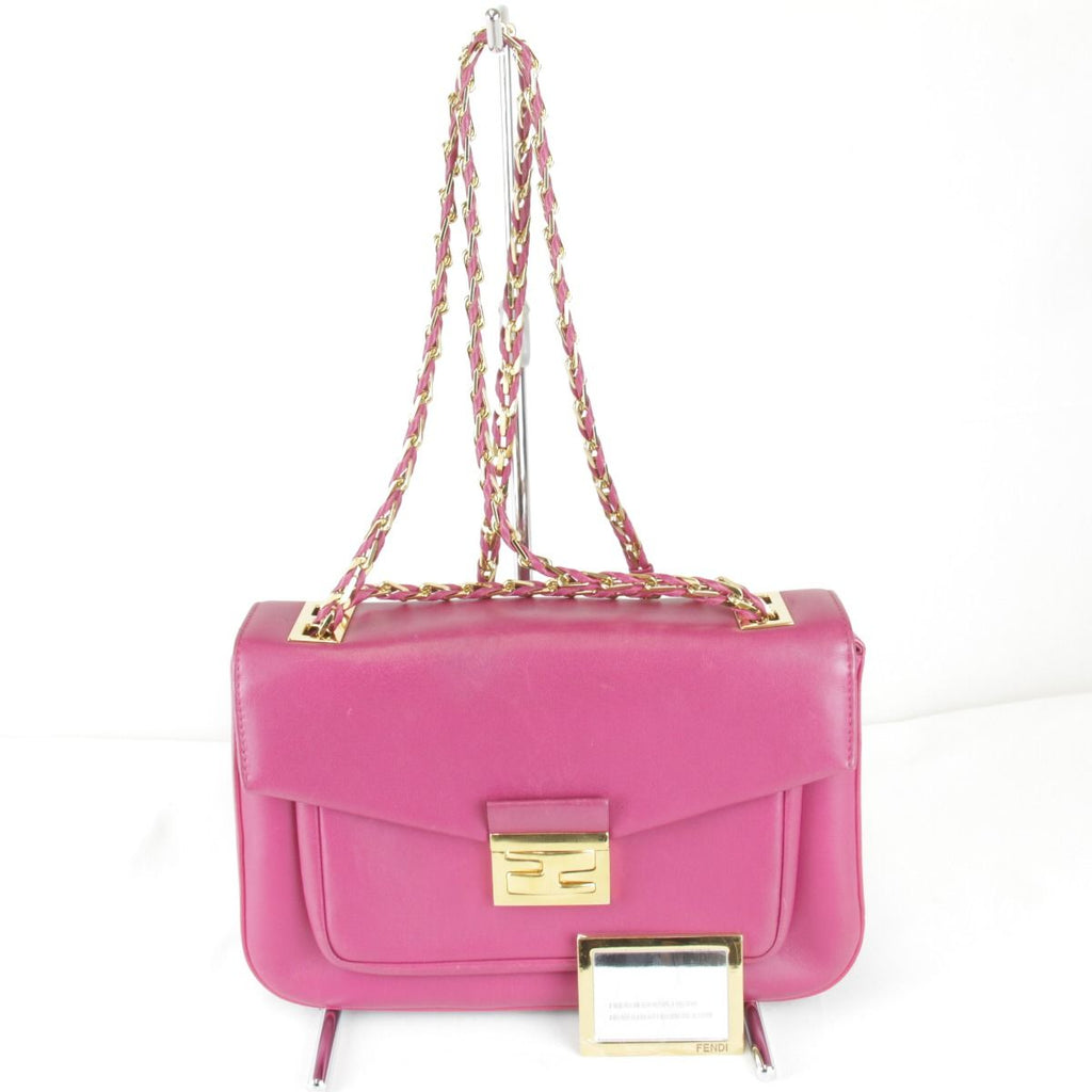 Fendi Leather Chain Shoulder Bag
