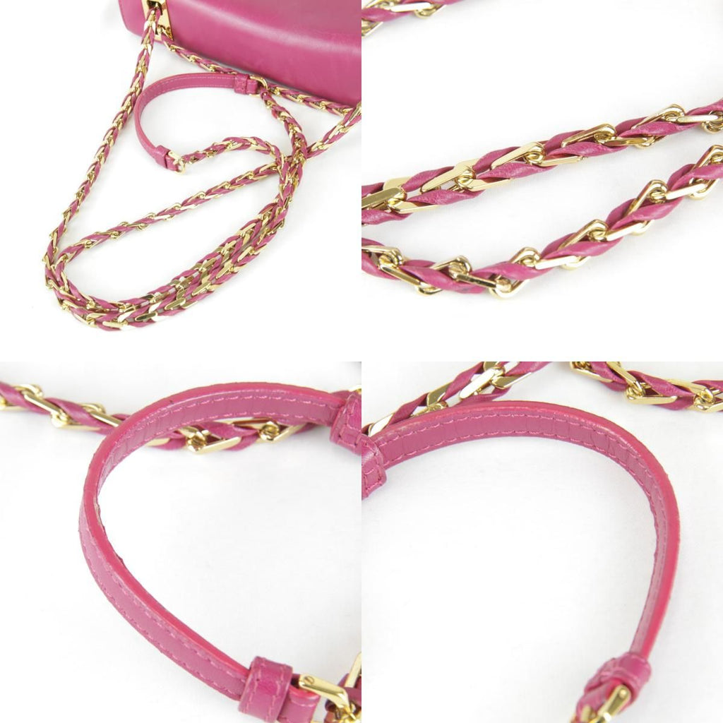 Fendi Leather Chain Shoulder Bag — view 8