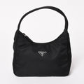 Prada Hobo Handbag Nylon Black