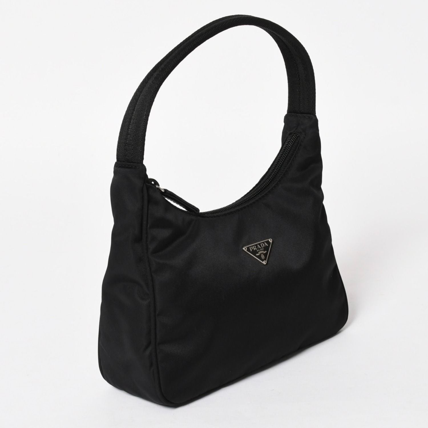 Prada Hobo Handbag Nylon Black — view 3