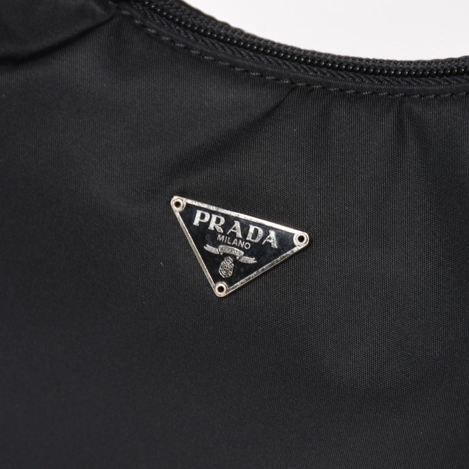 Prada Hobo Handbag Nylon Black — view 6