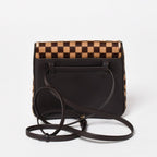 Louis Vuitton Gazelle Shoulder Bag Damier Sauvage Calf Hair Leather Brown — view 2